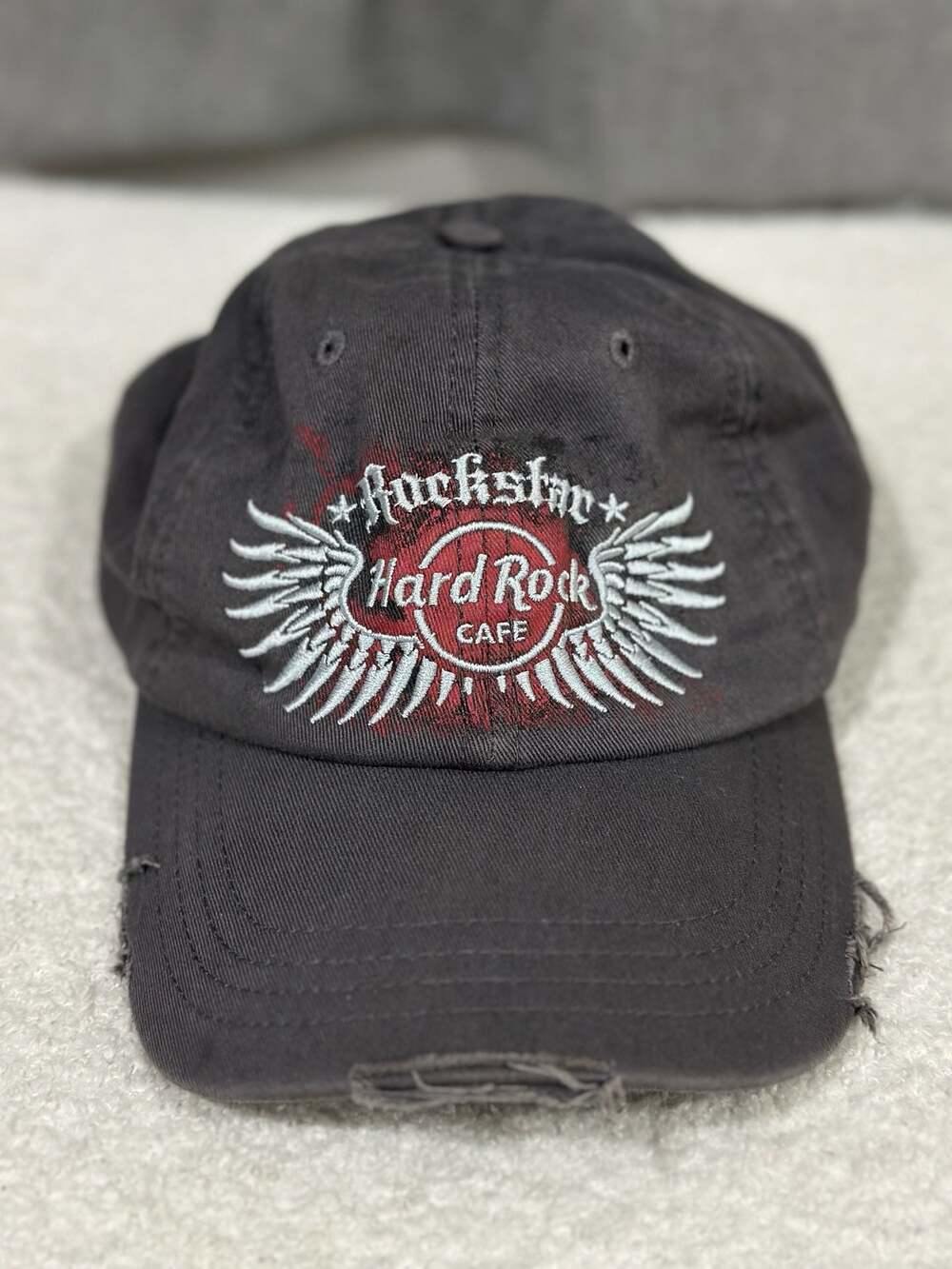 Hard Rock Cafe Orlando Distressed Rockstar Baseball Cap